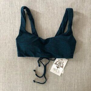 Becca Swim Mesa Verde Scoop Neck Bralette Top (size S) NWT